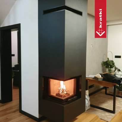 Топка Kratki PRO MBN/L/BS угловое стекло слева