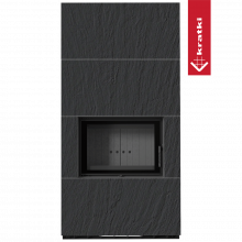 Каминокомплект Kratki PRO FLOKI NATURALI ARDESIA NERO A SPACCO