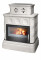Печь ABX KARELIE P (10 кВт в воду) кафельный цоколь