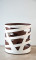 Дровница Saturn, бело-коричневая