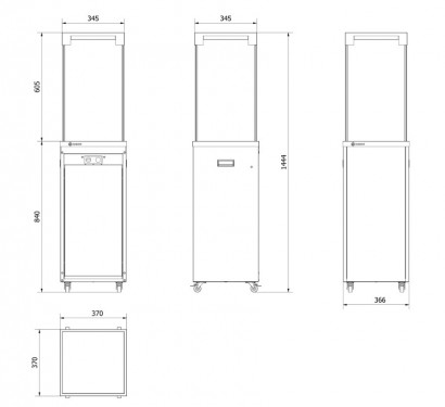 Нагреватель газовый PATIO/LIGHT, сталь, черный