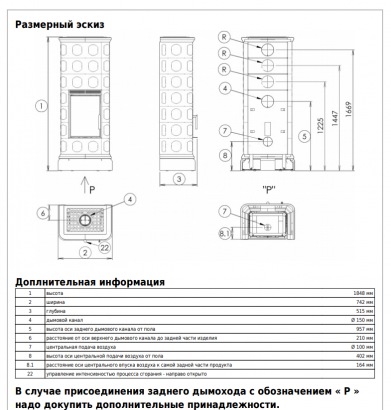 Печь ABX Kaledonie Forest Exclusive XL
