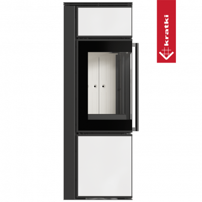 Печь Kratki PRO TORA/S, 8 кВт, белое стекло