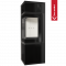 Печь Kratki Pro TORA/S 8 кВт, чёрное стекло