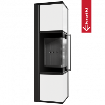 Печь Kratki PRO TORA/M, 8 кВт, белое стекло