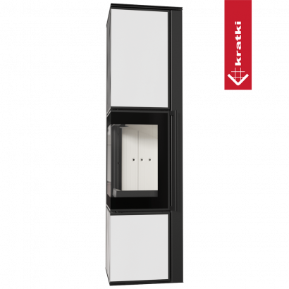 Печь Kratki PRO TORA/L 8 кВт, белое стекло