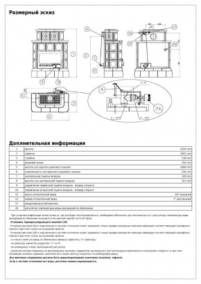 Печь ABX Karelie теплообменник, кафельныq цоколь