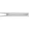 Решетка Kratki Люфт угловая 6*40см левая белая
