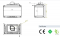 Топка ECT Font/700/LR 14 кВт, 738/X/451, трехстороннее стекло