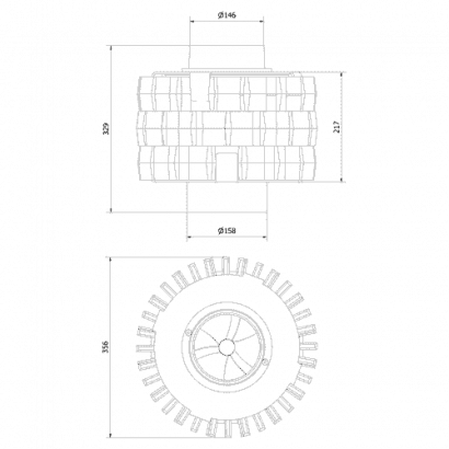 Комплект чугунных теплоаккумулирующих дисков d-150мм (3 шт.)