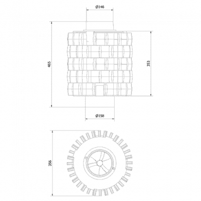 Комплект чугунных теплоаккумулирующих дисков d-150мм (5 шт.)
